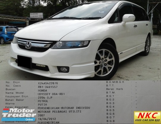 Rm 47 800 2007 Honda Odyssey 2 4 A Rb1 Absolute I Vtec