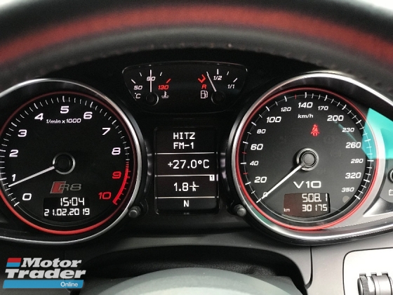 2013 Audi R8 52 V10 Fsi Quattro Paddle Shift Bo Sound System