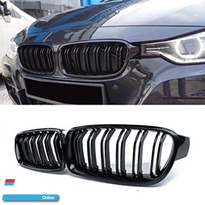 BMW F30 Front Kidney Grille (twin slat)  Dual Fins Exterior & Body Parts > Body parts