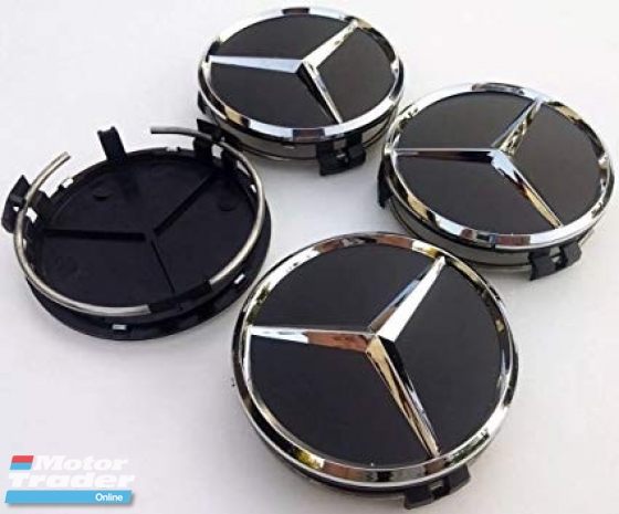 4pcs Mercedes Wheel Center Cap Rim cap 75mm Black or Silver Exterior & Body Parts > Others