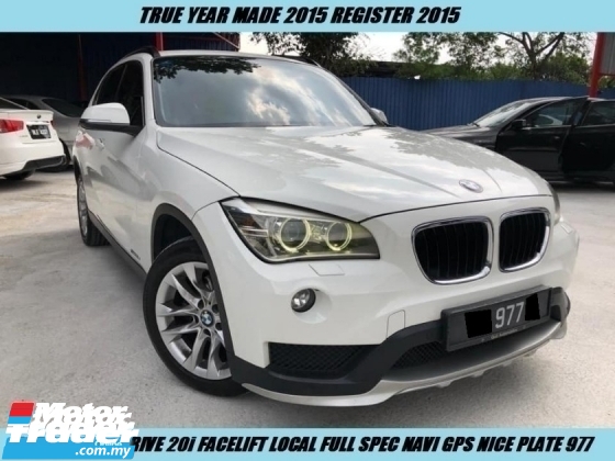 2016 BMW X1 S DRIVE 20i Facelift Local Full Spec Under Warranty Nice Plate 977