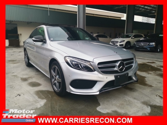 2014 MERCEDES-BENZ C-CLASS C200 PANAROMIC ROOF/POWER BOOT/RED LEATHER/HEAD UP DISPLAY - UNREG