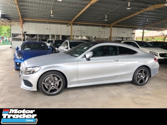 2016 MERCEDES-BENZ C-CLASS C200 AMG Coupe 2.0 Turbocharged 9G-Tronic Panoramic Roof Memory Bucket Seat Smart Entry Adaptive Intelligent-LED Hi Beam Automatic Power Boot Multi Function Paddle Shift Steering Command Touch Bluetooth Connectivity Unreg