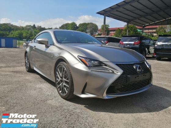 2016 LEXUS RC 200t F-Sports Package Sunroof Like New Car Unreg