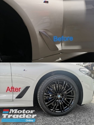 BMW G30 5 Series Fender Flap Black Oracal wrapping Delete Chrome x2 Exterior & Body Parts > Others