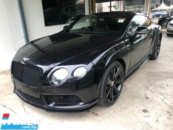 2015 BENTLEY CONTINENTAL GT Coupe V8 S 4.0 Twin Turbocharged 528hp Mulliner Package Smart Entry Push Start Button Bi Xenon LED Light Memory Air Cond Seat Multi Function Paddle Shift Steering Lift Suspension Breitling Analogue Reverse Camera Automatic Power Boot Unreg