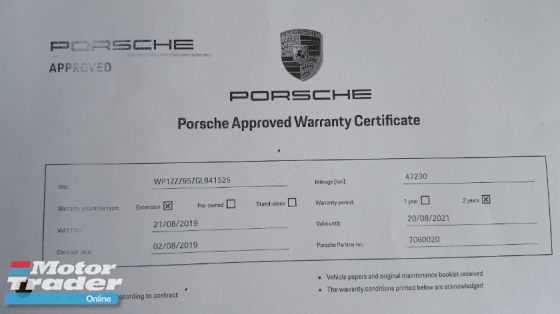 2016 PORSCHE MACAN S 3.0 V6 Turbo (CBU) AWD 49k Km Genuine Mileage Full Service By Porsche Malaysia Warranty Until 2021 Confirm Accident Free Excellent Condition Worth Buy