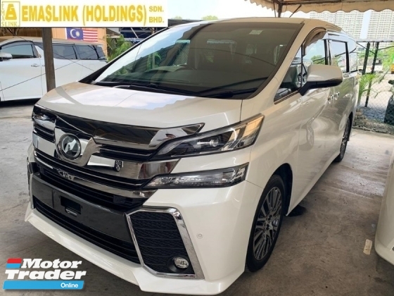 2017 TOYOTA VELLFIRE 2.5ZG FULLY LOADED 0%SST JBL SOUND HOME THEATER TWIN SUNROOF PRE-CRASH PILOT SEAT SURROUND CAMERA LOW INTEREST