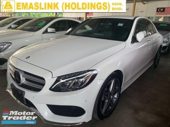 2015 MERCEDES-BENZ C-CLASS C180 AMG JAPAN UNREGISTER HEAD UP DISPLAY POWER BOOT FULL LEATHER SEAT BLIND SPOT MONITOR MEMORY SEAT NEW ARRIVAL 0%SST LOW INTEREST RATE LOAN OFFER NEGO