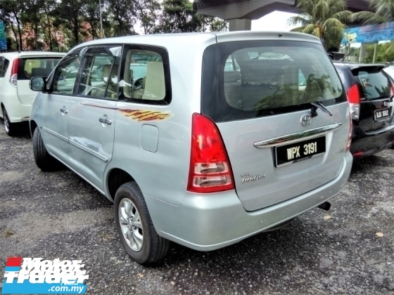 Rm 32 800 2007 Toyota Innova 2 0 G A Full Spec Full Se