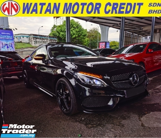 2016 MERCEDES-BENZ C-CLASS C300 AMG COUPE BLACK EDITION PANORAMIC ROOF BURMESTER 2016 UNREG