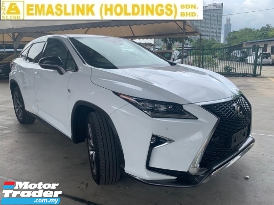 2016 LEXUS RX  200t 2.0 F Sport SUV New Arrival 2.xx% Interest Rate Up to 9Years SST INCLUSIVE HUD Full Leather Price Negotiable Unregister