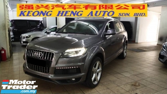 2011 AUDI Q7 3.0 V6 TDI S LINE QUATTRO (A) REG 2014, DIESEL ENGINE, UK SPEC, ONE CAREFUL OWNER, 100% ACCIDENT FREE, LOW MILEAGE DONE 59K KM, FREE 2 YEARS CAR WARRANTY OF ENGINE & GEARBOX, 20\