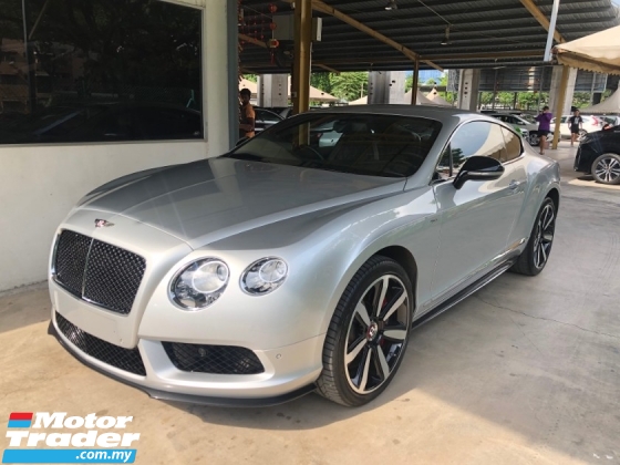 2015 BENTLEY GT CONTINENTAL Coupe V8 S 4.0 Twin-Turbo 528hp Mulliner Package Naim Surround PRO Keyless-GO Full-LED Memory Air Cond Seat Multi Function Paddle Shift Steering Lift Suspension Breitling Analogue Reverse Camera Automatic Power Boot Unreg
