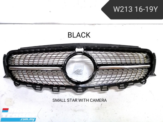 Mercedes Benz Grill W213 Small star with camera black Exterior & Body Parts > Car body kits