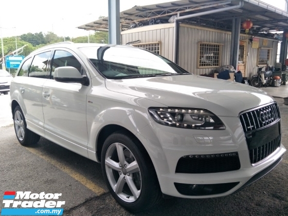 2013 AUDI Q7  Q7 3.0 S LINE DIESEL TURBO SUPERCHARGED 245HP 8 SPEED AUTOMATIC MULTI FUNCTION STEERING  7 SEATER