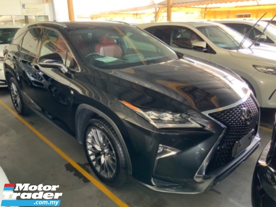 2018 LEXUS RX300 F sport Panoramic roof power boot 3 LED memory seat lane assist precrash system unregistered