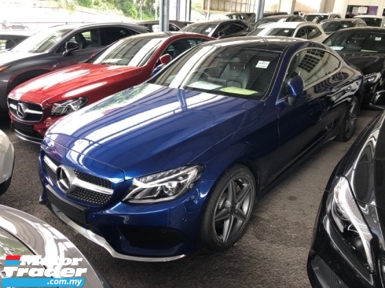 2017 MERCEDES-BENZ C-CLASS C300 AMG Premium Coupe 2.0 Turbo 241HP Fully Loaded Panoramic Roof Burmester 3D Surround Power Boot