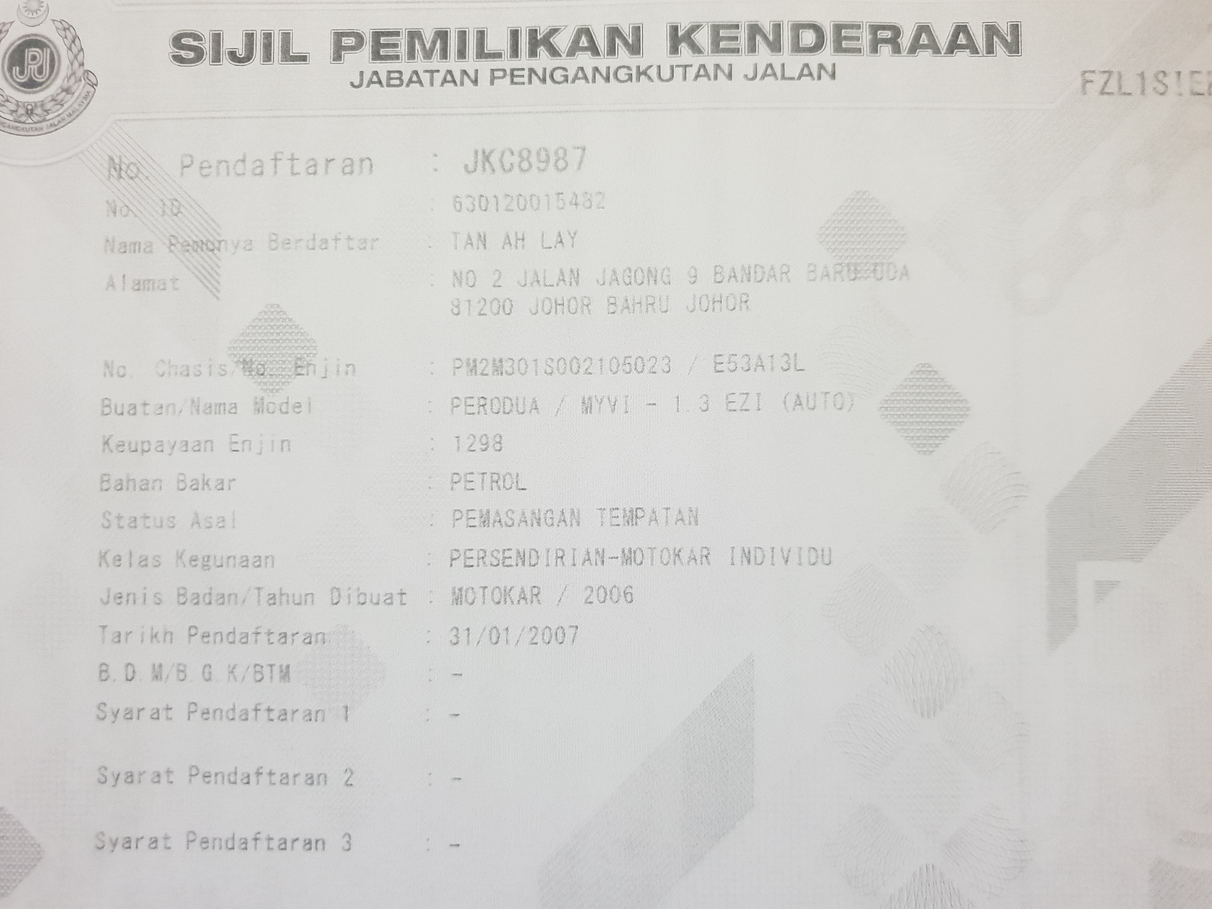 RM 13,875  2006 PERODUA MYVI 1.3 EZI  Used Car for sales 