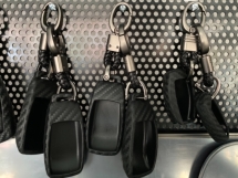 Audi Volkswagen bmw Mercedes Benz silicon carbon key cover holder chain Other Accesories