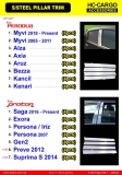 Door chrome garnish pillar Perodua myvi viva Alza aruz bezza kancil kenari proton saga exora iriz persona gen2 preve suprima Other Accesories