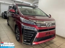 2018 TOYOTA VELLFIRE Unreg Toyota Vellfire ZG 2.5 Pilot 7Seather 360View Cam 3LED Light Sun Roof Power Boot Push Start 7S