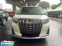 2019 TOYOTA ALPHARD 2.5 G SPEC UNREG.3 EYES.DIM.BSM.7 SEATS.3POWER DRS N BOOT..BEIGE LEATHER.3 EYES LED.REVERSE CAMERA.