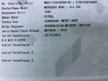 2015 MERCEDES-BENZ CLA 200 1.6(一个) CBU FULL SERVICE 倒车摄像头 