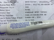 2018 Toyota Vellfire 2.5 FACELIFT REG 2020 Kerusi Juruterbang Kit Modelista 