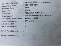 2016 BMW 3 Percuma Model Sukan Facelift SIRI 320I 2 tahun waranti