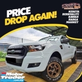 2017 FORD RANGER  2.2 (M) XLT 4WD SINGLE CAB TIPTOP WARRANTY