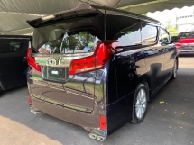 2019 TOYOTA ALPHARD 2.5 S UNREG 8Seater 2P/Doors Camera WARANTI PERCUMA