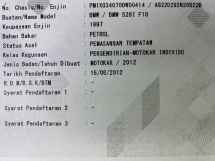 2012 BMW 5 SIRI 528I 2.0 M-SPORTS CKD Head Up Paparan Tekan Mula 