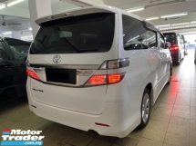 2012 TOYOTA VELLFIRE 2.4 Z FACELIFT 8Seater 2Power Doors DVD Reg 2014