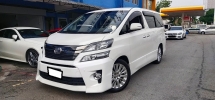2012 丰田VELLFIRE 2.4cc ZG模型 (一个) REG 2017, 自由 2 年度保修