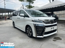 2019 TOYOTA VELLFIRE 2.5 ZG /3 EYE LED /SUNROOF /DIM /BSM /PILOT SEATS 