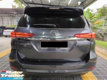2016 TOYOTA FORTUNER 2.7 SRZ  (A) 4WD PWBOOT FL/SPEC WTY