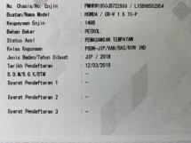 2018 HONDA CR-V 1.5 TC-P 2WD 40K KM 全方位服务 免费保修