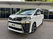 2018 TOYOTA VELLFIRE 2.5 ZG UNREG Grade 4.5 3LED BSM DIM R/Lights Pilot