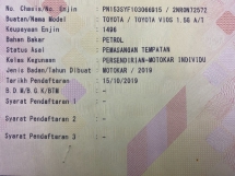 2019 TOYOTA VIOS 1.5 G FACELIFT 22K KM Full Service Record Keyless