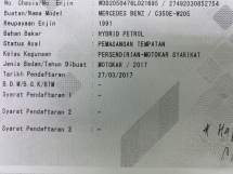 2017 MERCEDES-BENZ C-CLASS 350e AMG CKD Rekod Perkhidmatan Penuh Waranti Sehingga 25