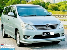 2012 TOYOTA INNOVA 2.0 G AUTO NEW FACELIFT. FULL BODYKIT. ANDROID PLAYER. REVERSE CAMERA. 2 AIRBAG. ONE CAREFUL OWNER.