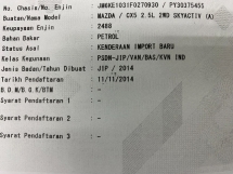 2014 MAZDA CX-5 2.5 (A) CBU Sunroof BOSE Sound System Tanpa Kunci 
