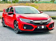 2016 HONDA CIVIC 1.5 TC VTEC Premium-2016 YEAR. FULL TYPE R BUMPER AND SPOILER. TCP LED HEADLAMPS. CHROME HANDLES.