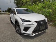 2019 LEXUS NX300 NX300 2.0L F.Sport High Spec (Grade 4.5, Genuine Mileage, 5-Years Warranty) Sunroof. AirCon Seats 