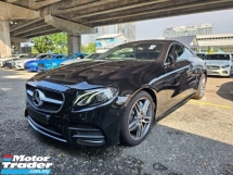 2019 MERCEDES-BENZ E-CLASS E300 AMG Coupe Digital Meter Reverse Camera Push Start Blind Spot Assist ESP Unregistered 