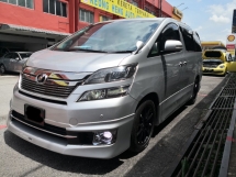 2012 TOYOTA VELLFIRE 2.4 V 规格 制造年份 2012 全新 Facelift Elec 记忆座椅家庭影院 Bodykit (( 2 年度保修 ))