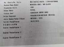 2015 MERCEDES-BENZ GLA GLA200 CBU TAHUN DIBUAT 2015 Pengangkutan Kitaran Servis Penuh 84k km Sahaja (( PERCUMA 2 JAMINAN TAHUN ))