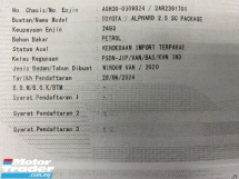 2020 丰田ALPHARD 2.5 SC 3LED 天窗电源启动免费 5 YRS保修