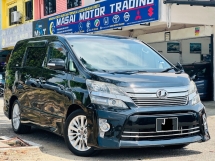 2012 TOYOTA VELLFIRE 2.4 Z FACELIFT KING 1owner/100% Free Accident/Nice
